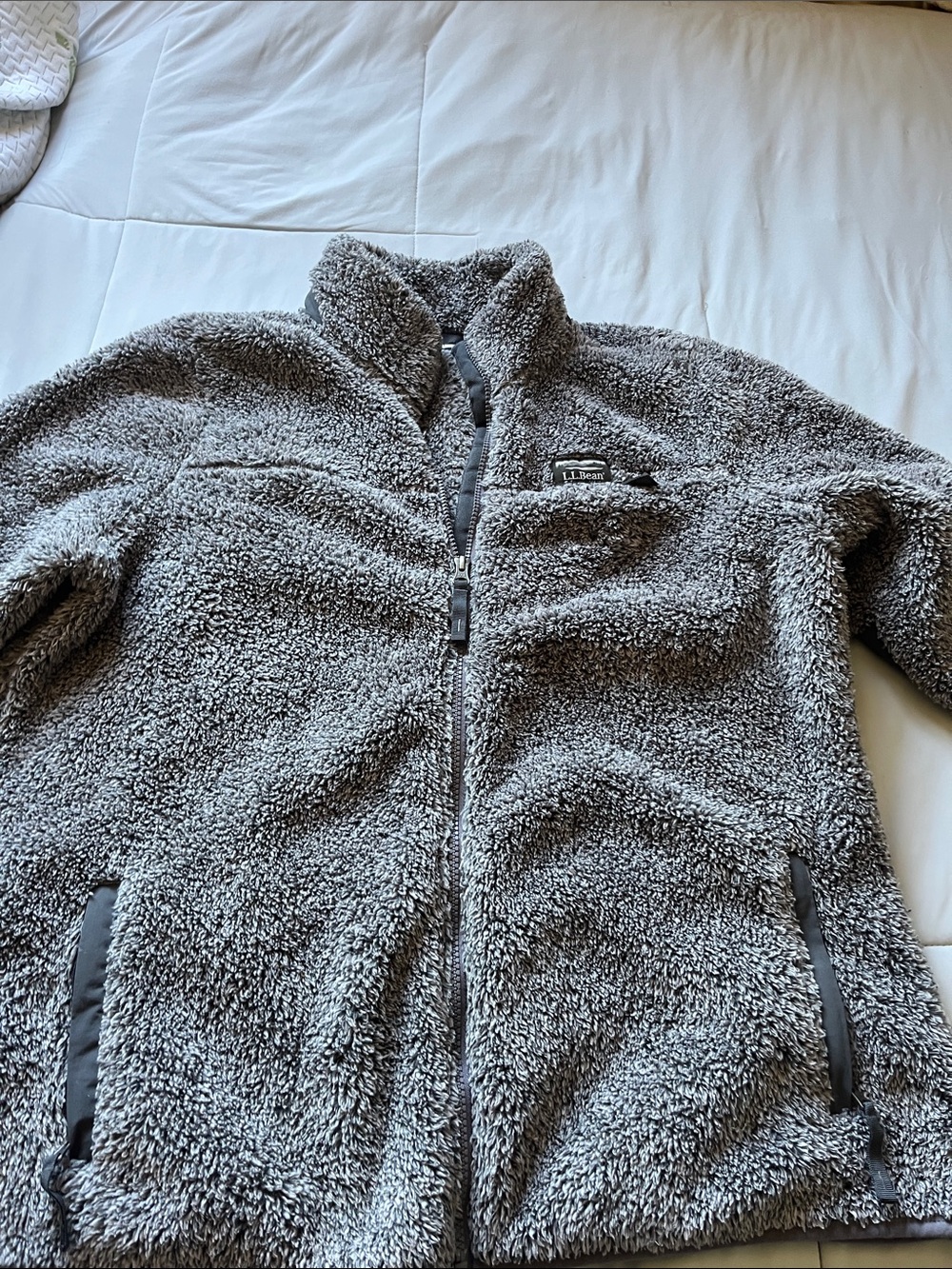 L.L. Bean Men’s Gray Sherpa Puffer Jacket